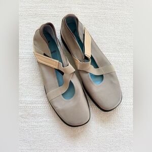 Thierry Rabotin Strap Flats Size 10/10.5 Minimalist Avant Garde Lagenlook